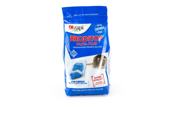 Rodenticida Pronto uso Zapi Broditop Pasta Plus 1,5 kg