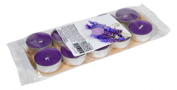 Kit Candele Profumate 'Tealight' Conf. 10 Pezzi - Lavanda