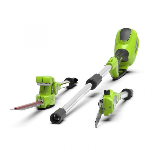 Combo Potatore Tagliasiepi a Batteria GreenWorks G40PSH